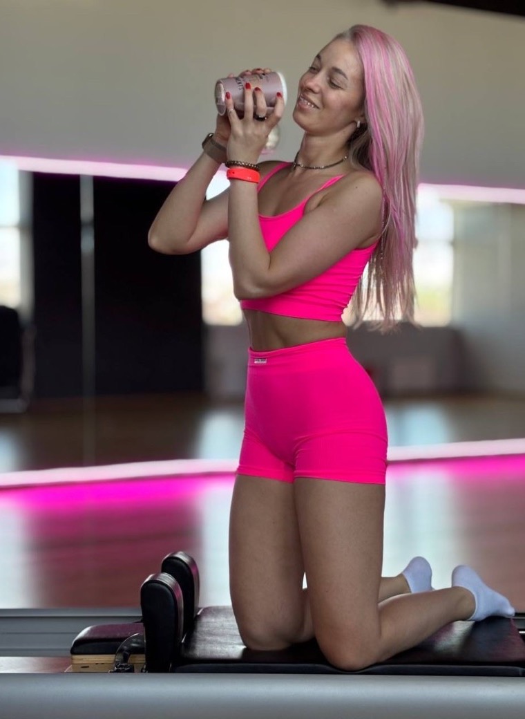 Екатерина на Pilates Reformer